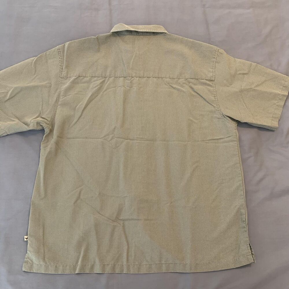 Pineapple Connection Shirt Mens XL Green Check Short Sleeve Button Up Pocket - Picture 5 of 6